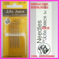 JOHN JAMES CHENILLE HAND SEWING NEEDLE SIZE 18